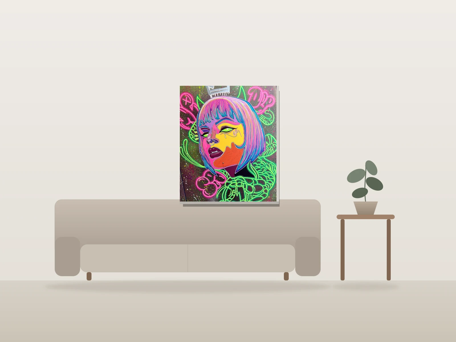 Ra by Psyqu33n shown to scale in a room