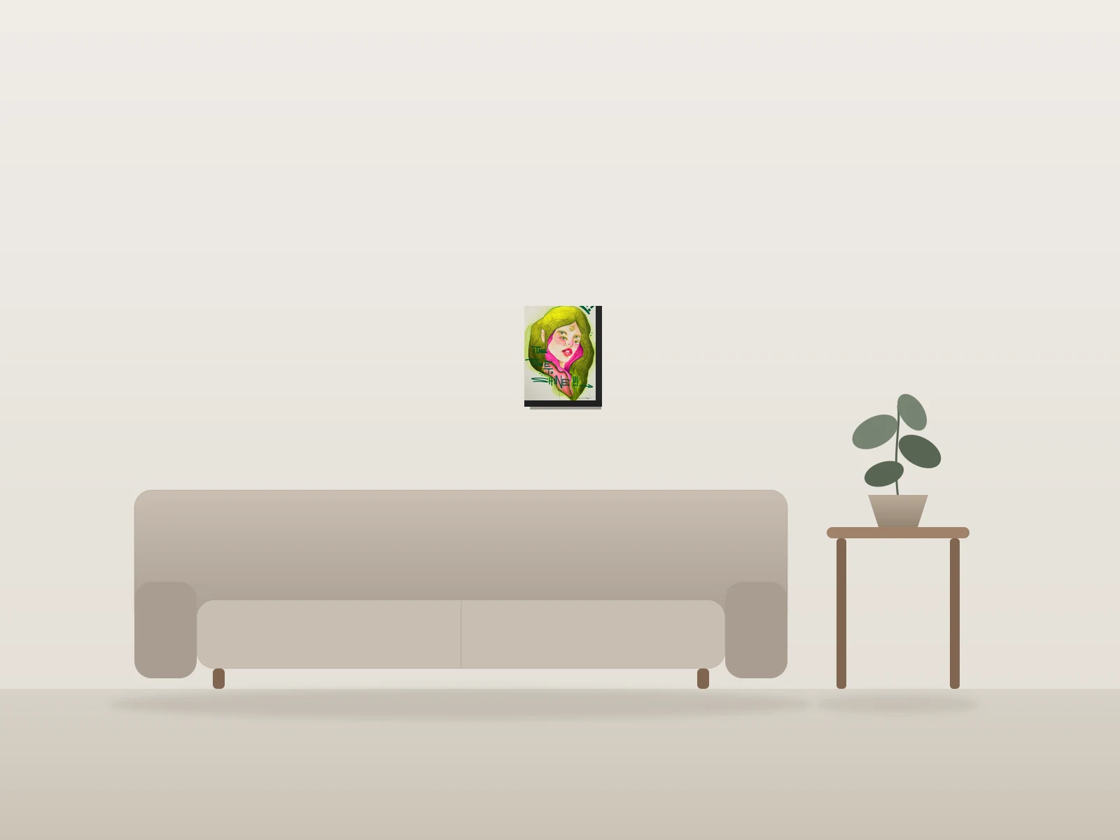 Alice by Sophie Belanger shown to scale in a room