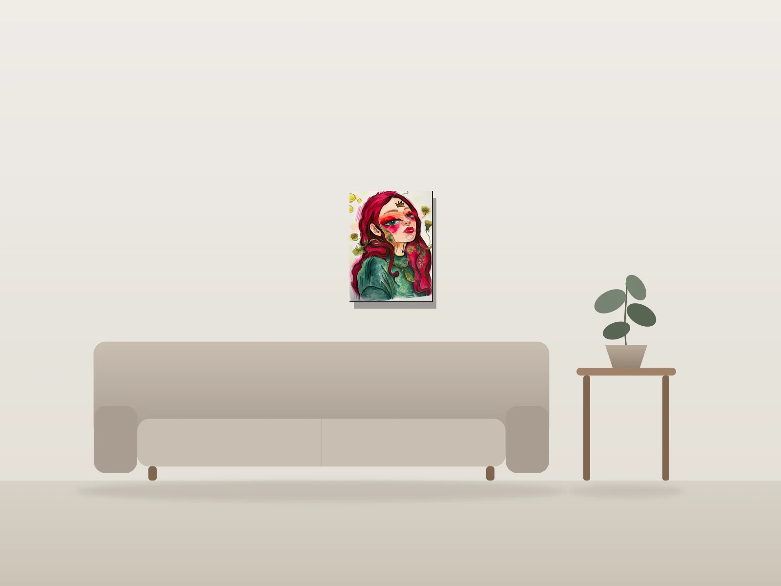 Nevada by Sophie Belanger shown to scale in a room