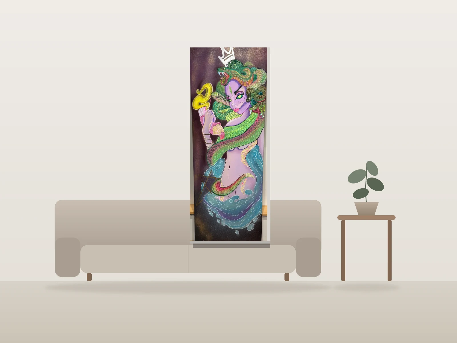 Incarner son pouvoir by Psyqu33n shown to scale in a room