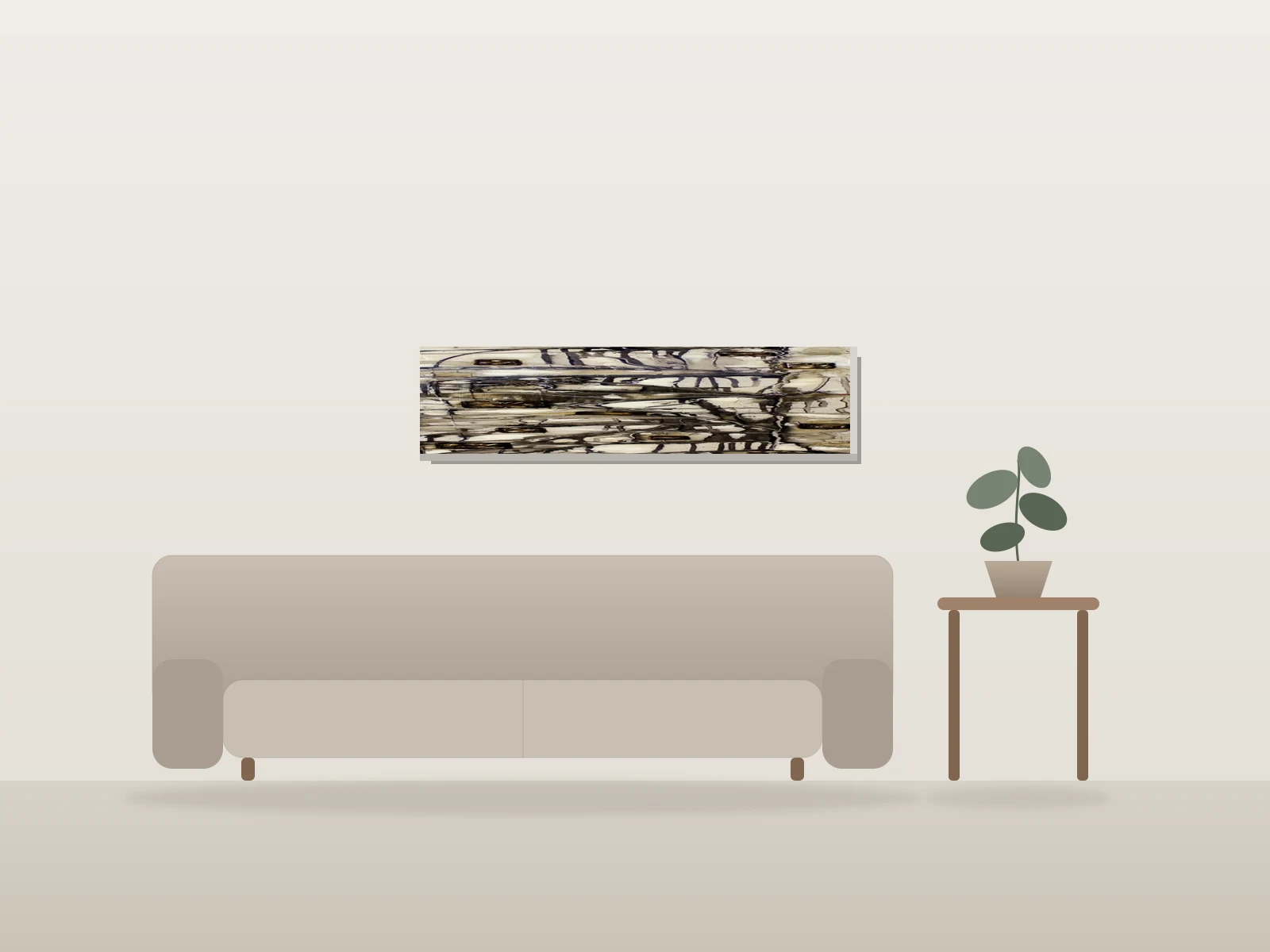 Le temps d'un café by cathyjolicoeur shown to scale in a room