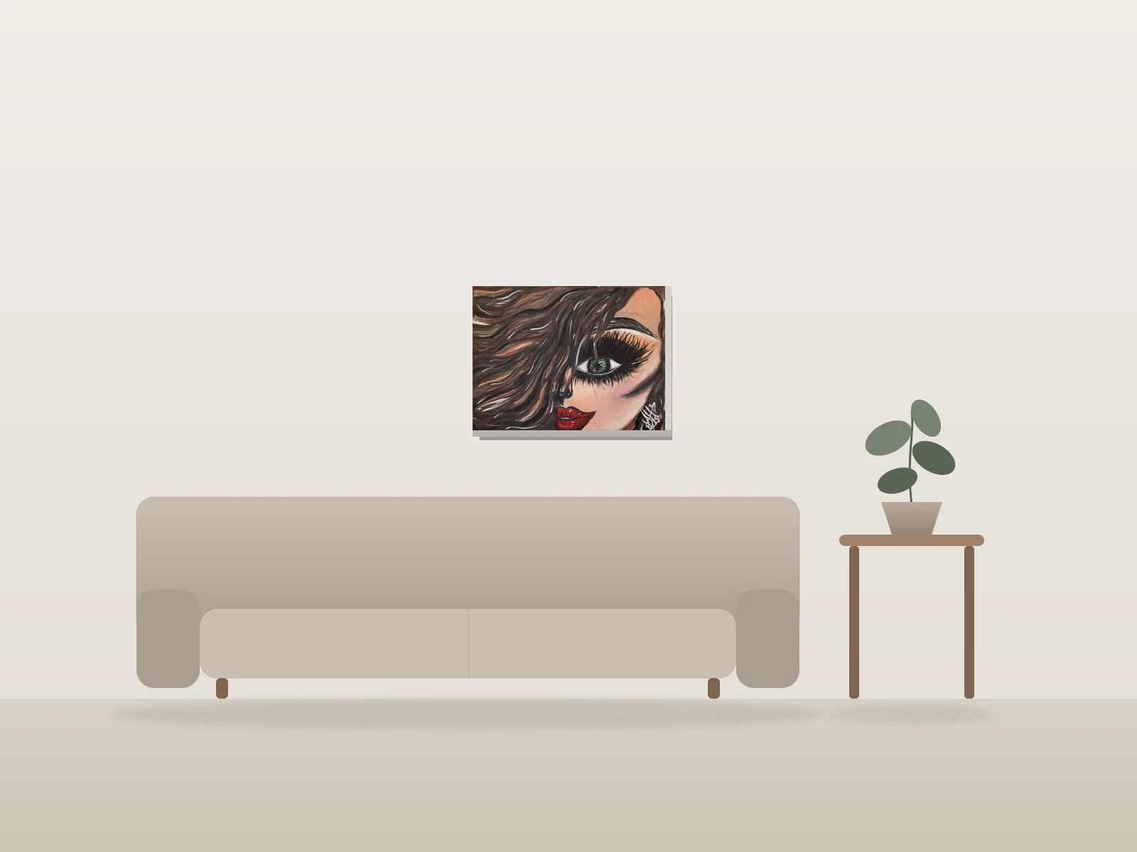 Beauté by Alexandra Hayes shown to scale in a room