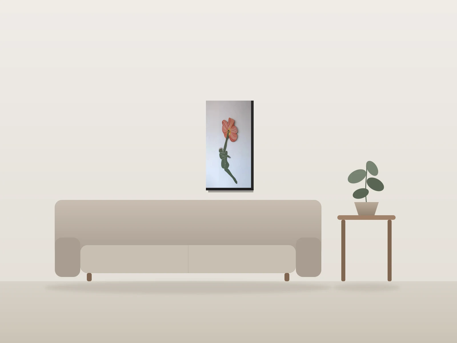 Rivyairr by Anaïs Briend . Plouc Atelier shown to scale in a room