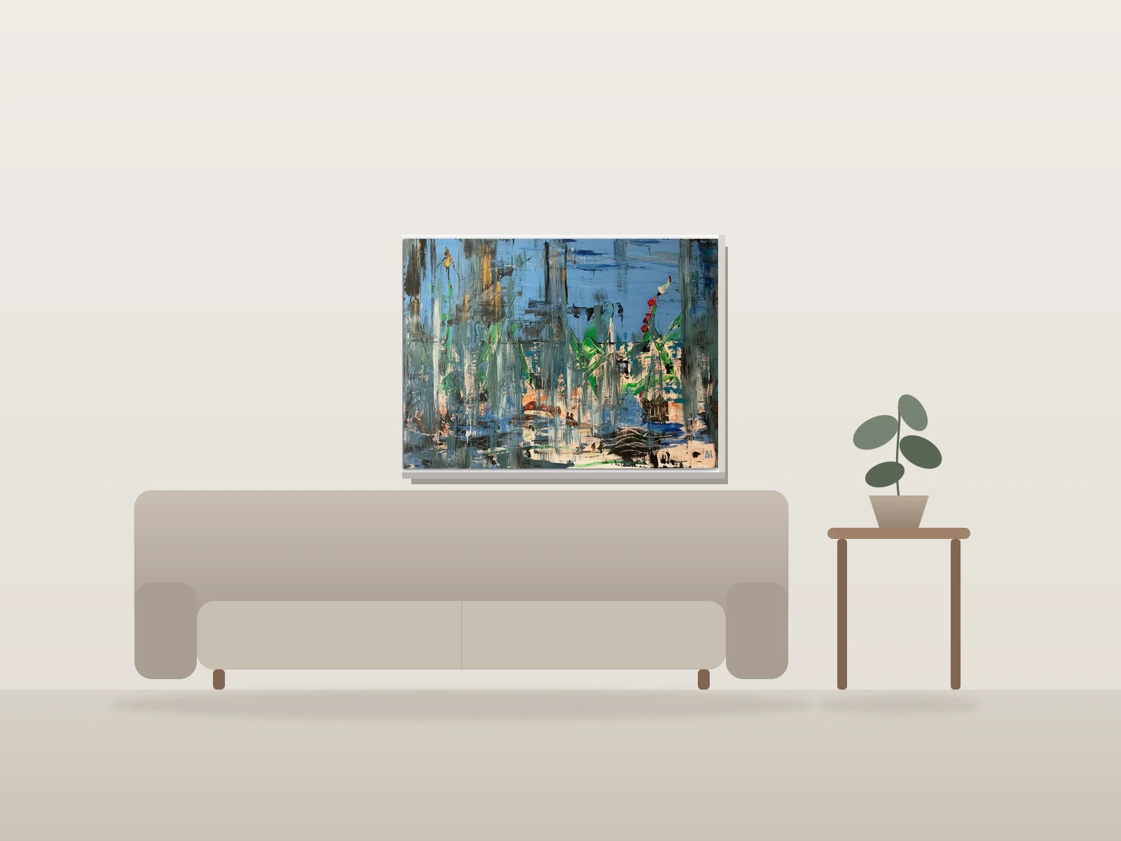 Nostalgie by Mia Ème shown to scale in a room