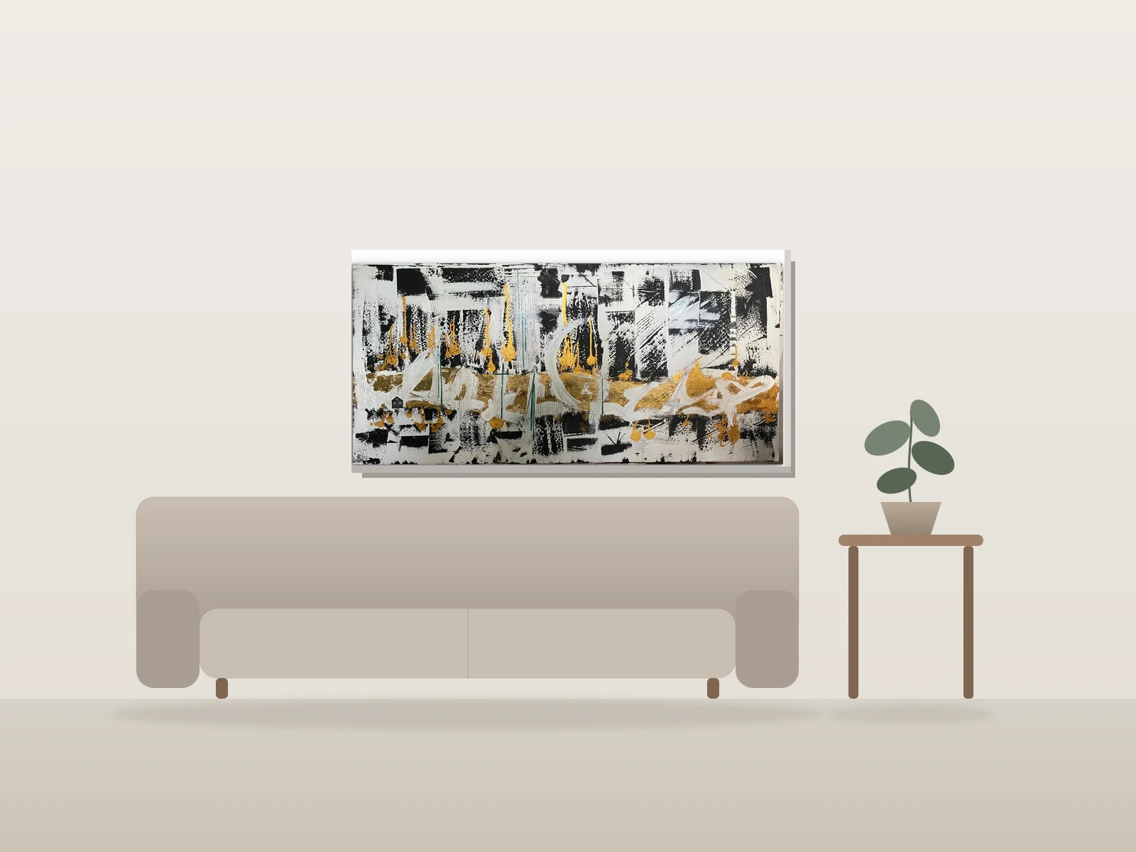 Le Retour by Mia Ème shown to scale in a room