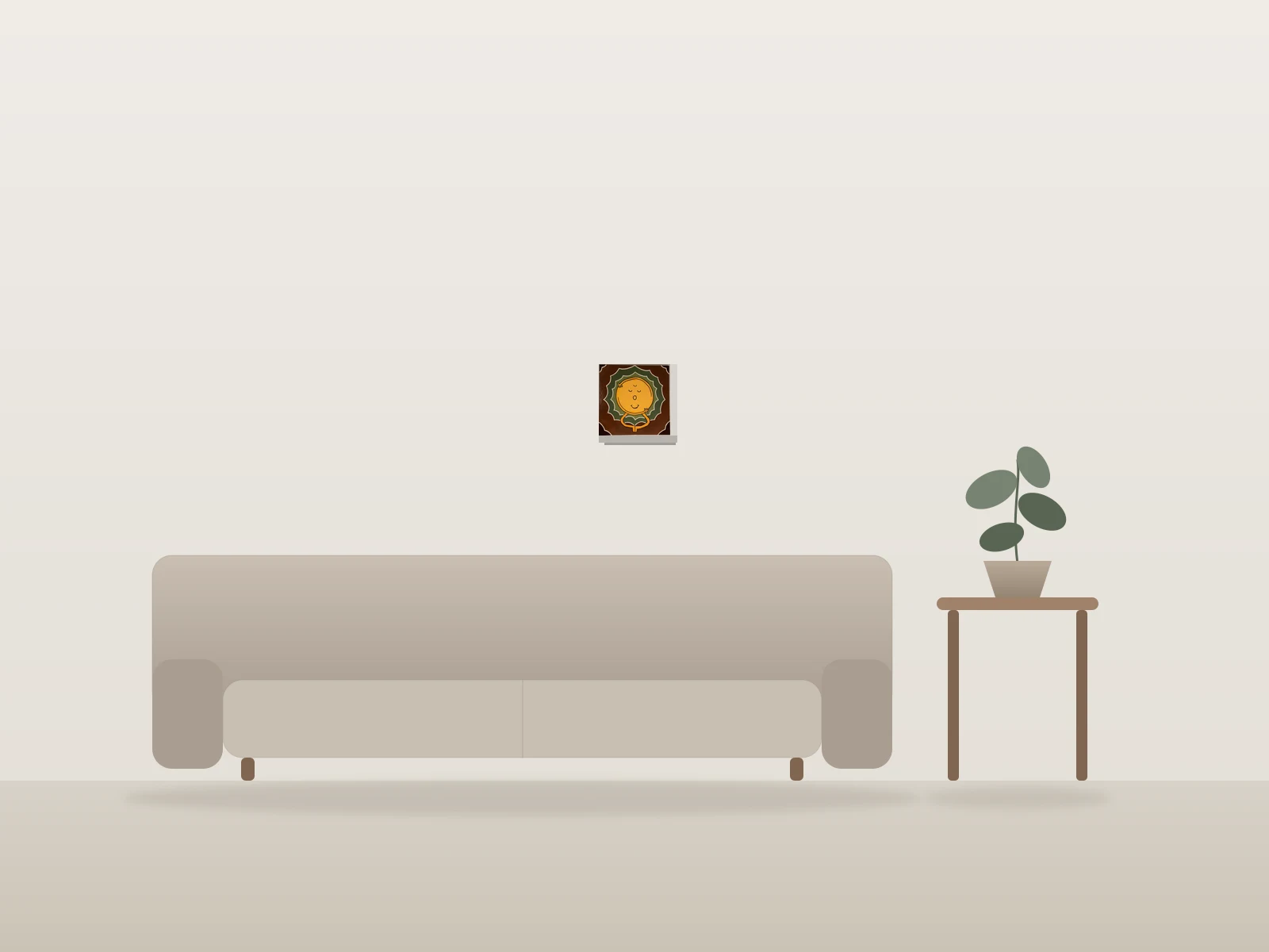 Monsieur Harmonie by Daphn Durand-Forest shown to scale in a room
