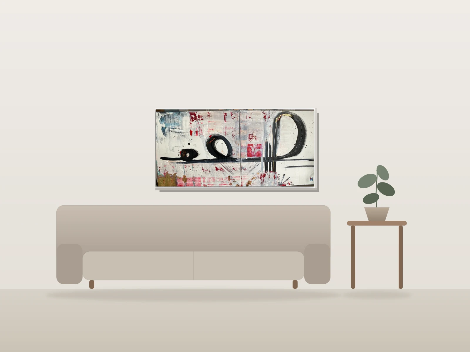 Maman by Mia Ème shown to scale in a room