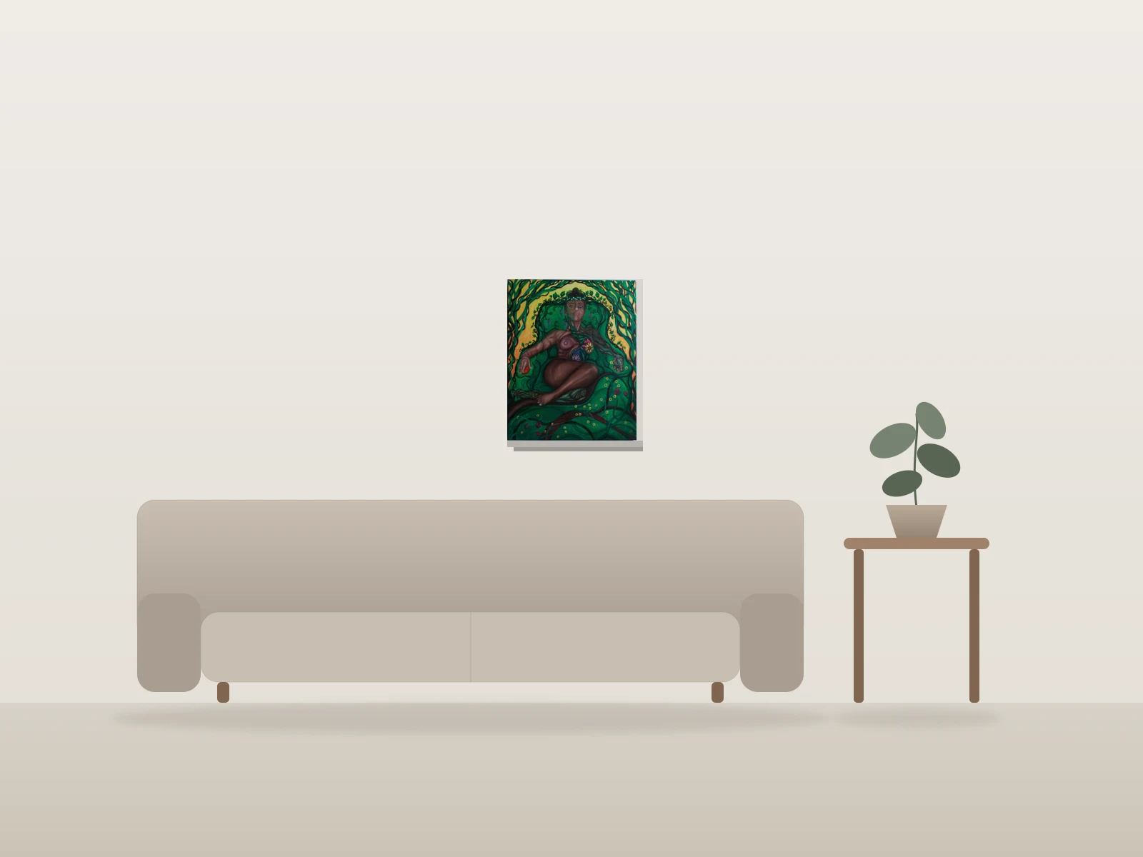 L'Impératrice by Sébastien Clermont shown to scale in a room