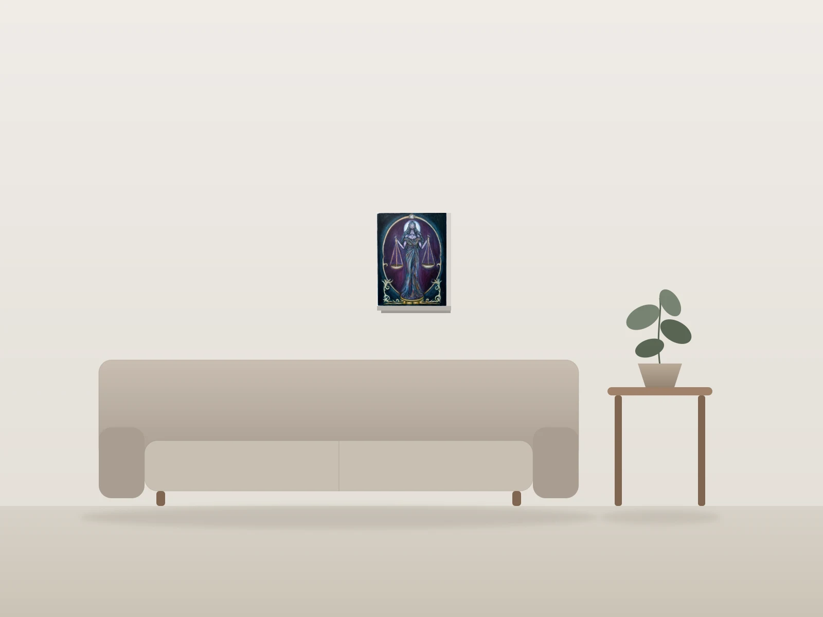 Balance by Sébastien Clermont shown to scale in a room