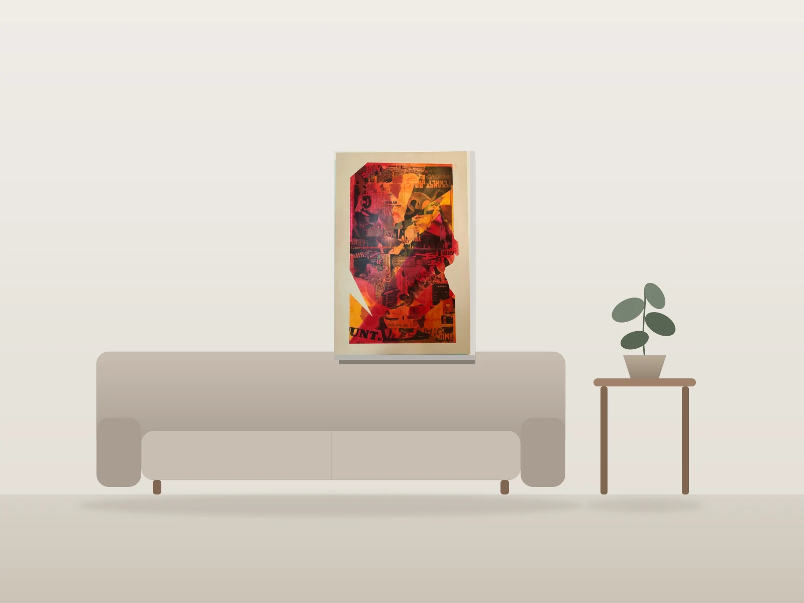 Amaro by Makes8 shown to scale in a room