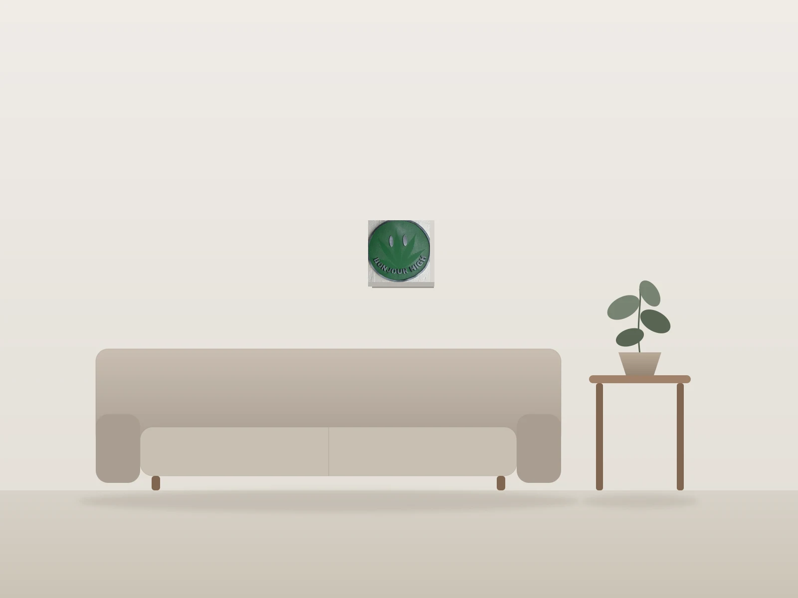 Sans titre by MakeNoize shown to scale in a room