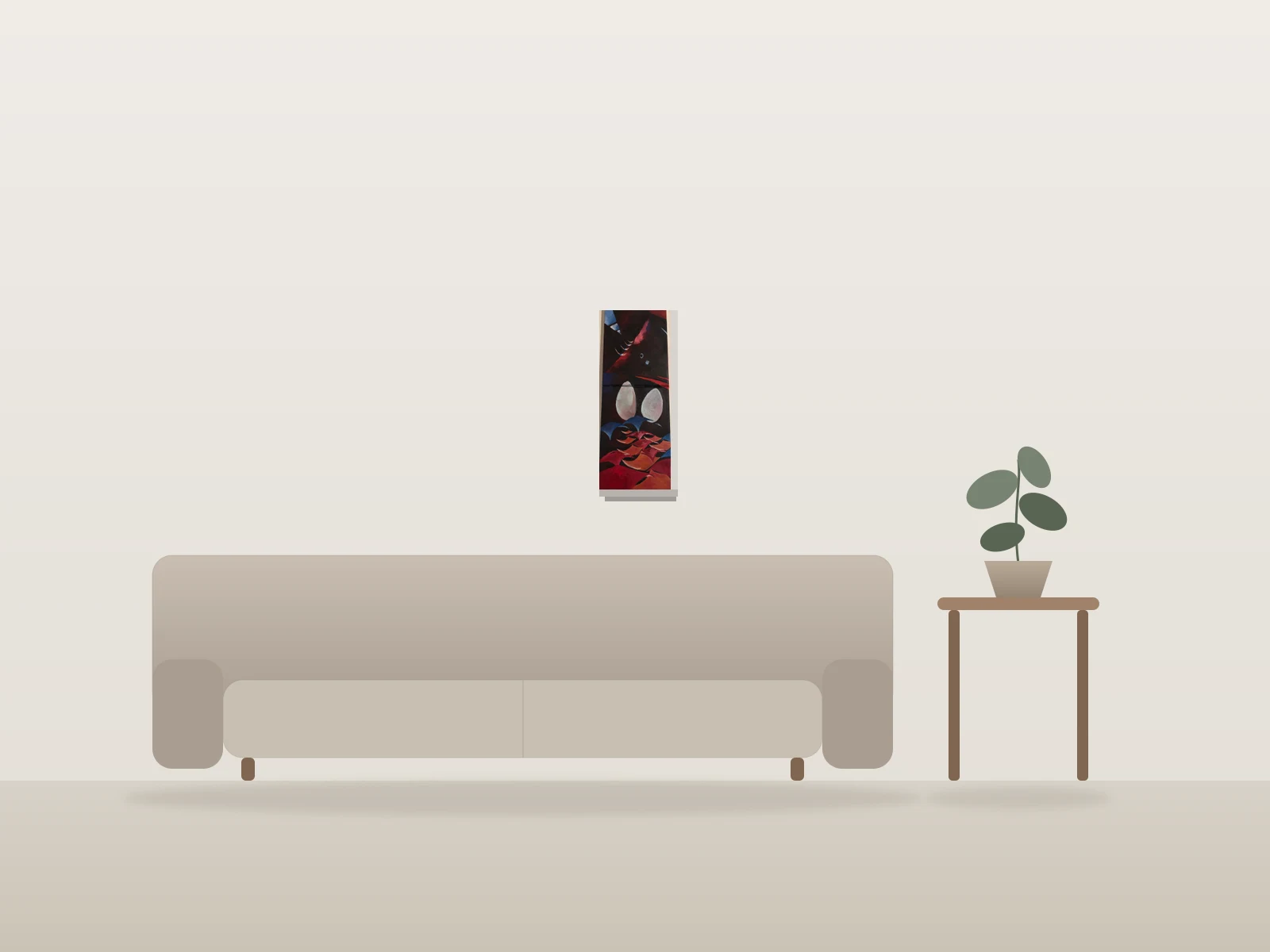 Table de Williams by BCD shown to scale in a room