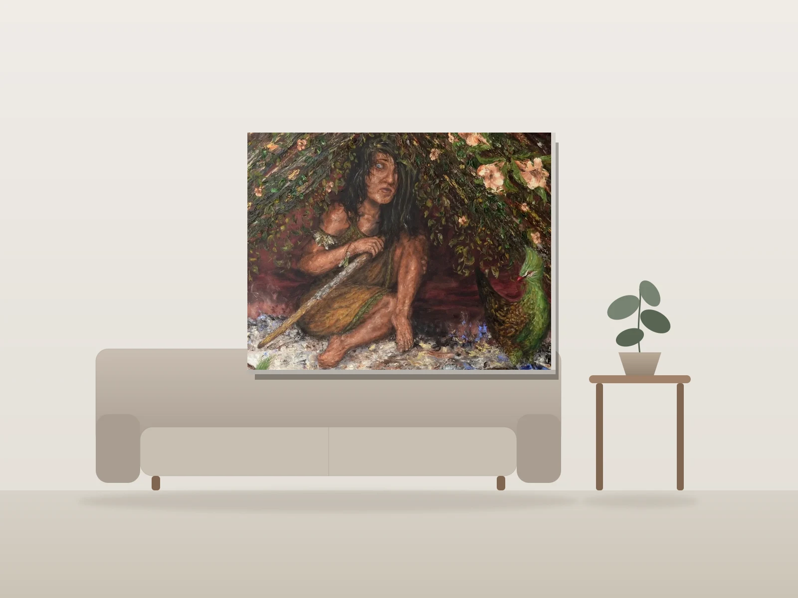 L'odeur de vanille by Nadim shown to scale in a room