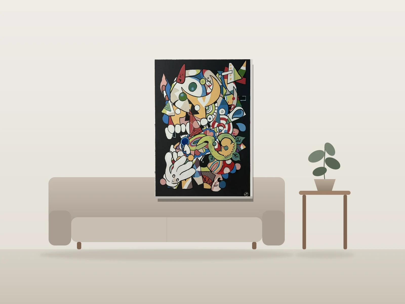 Vorace by GWAN shown to scale in a room