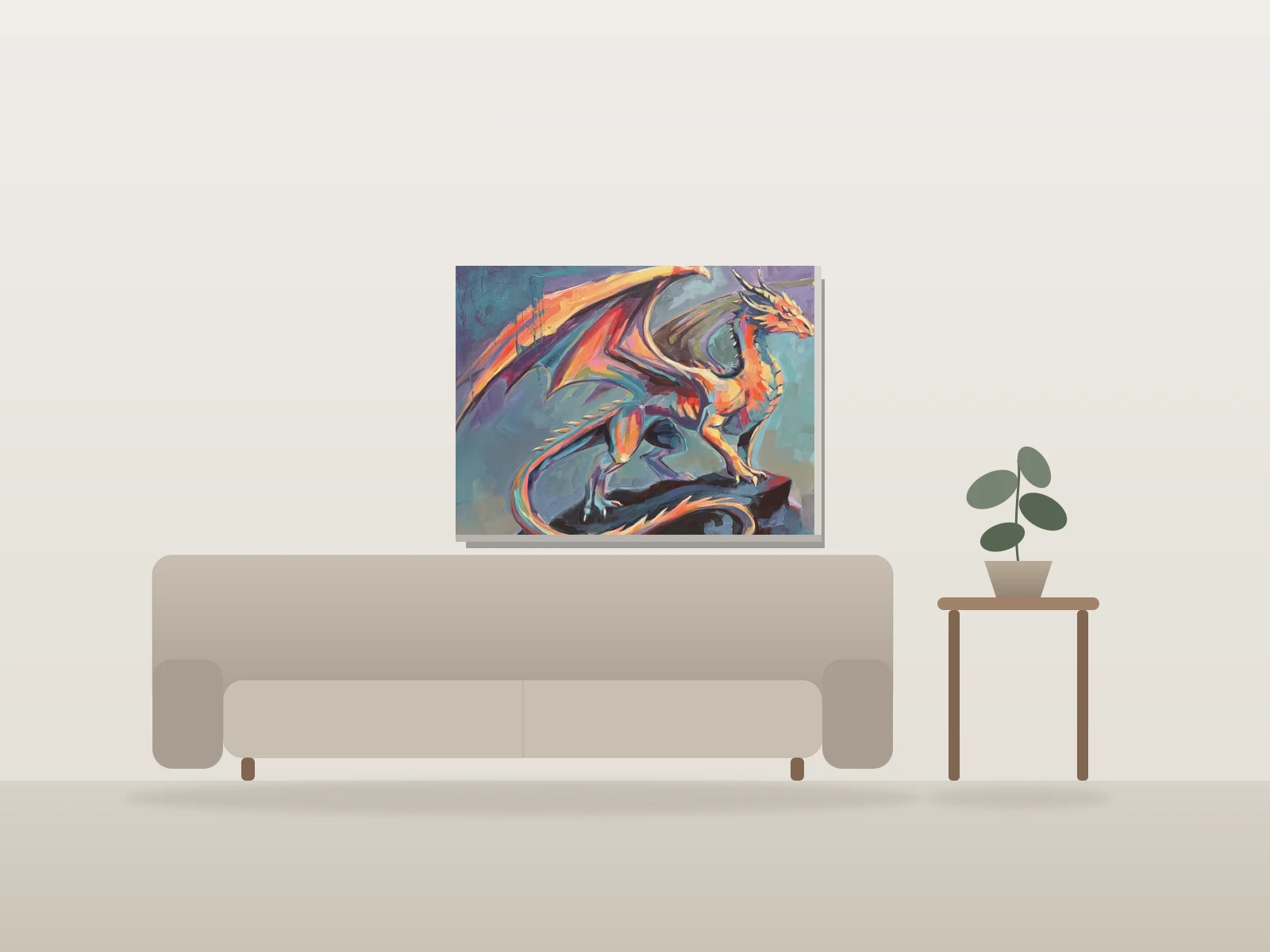 Portance by Mélisss shown to scale in a room