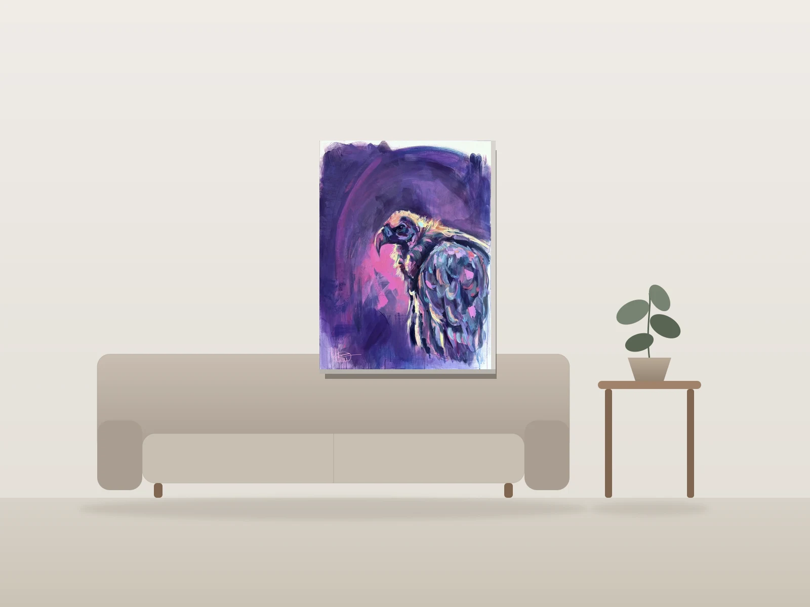Perspective by Mélisss shown to scale in a room