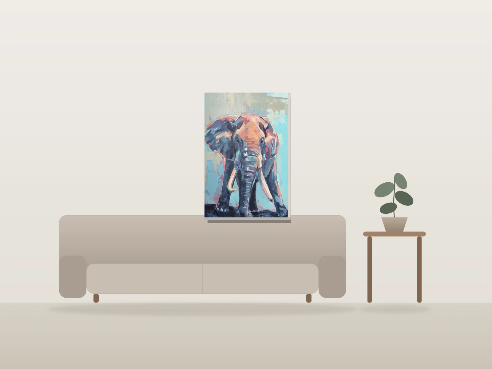Trajet by Mélisss shown to scale in a room