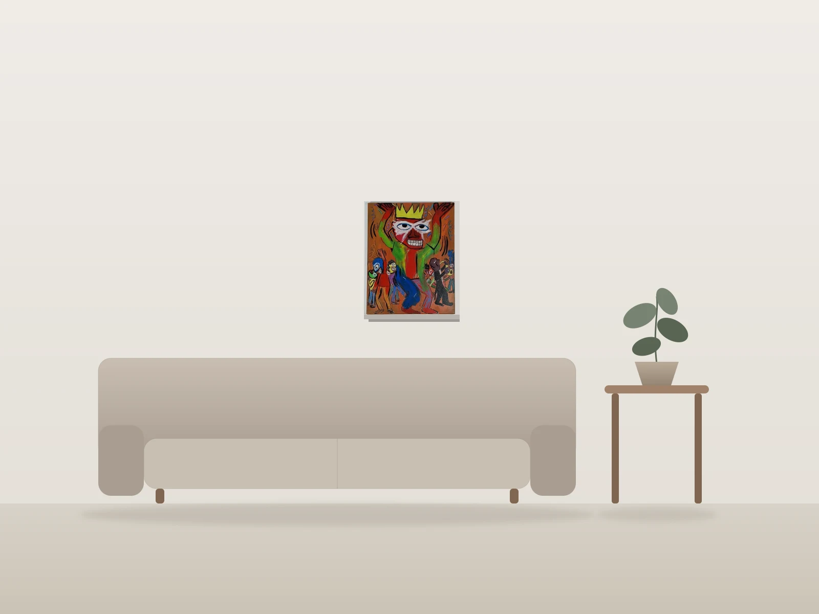 Carnaval by Naqo shown to scale in a room