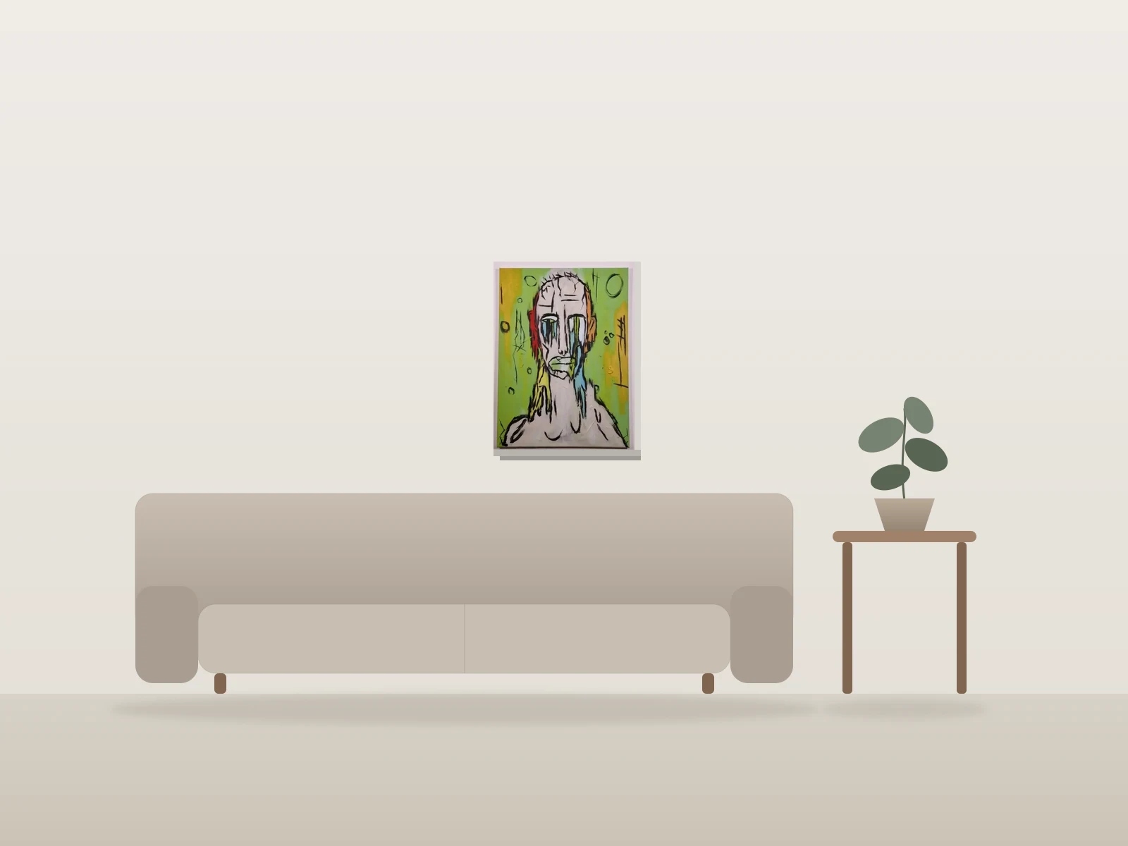 Maladie by Naqo shown to scale in a room