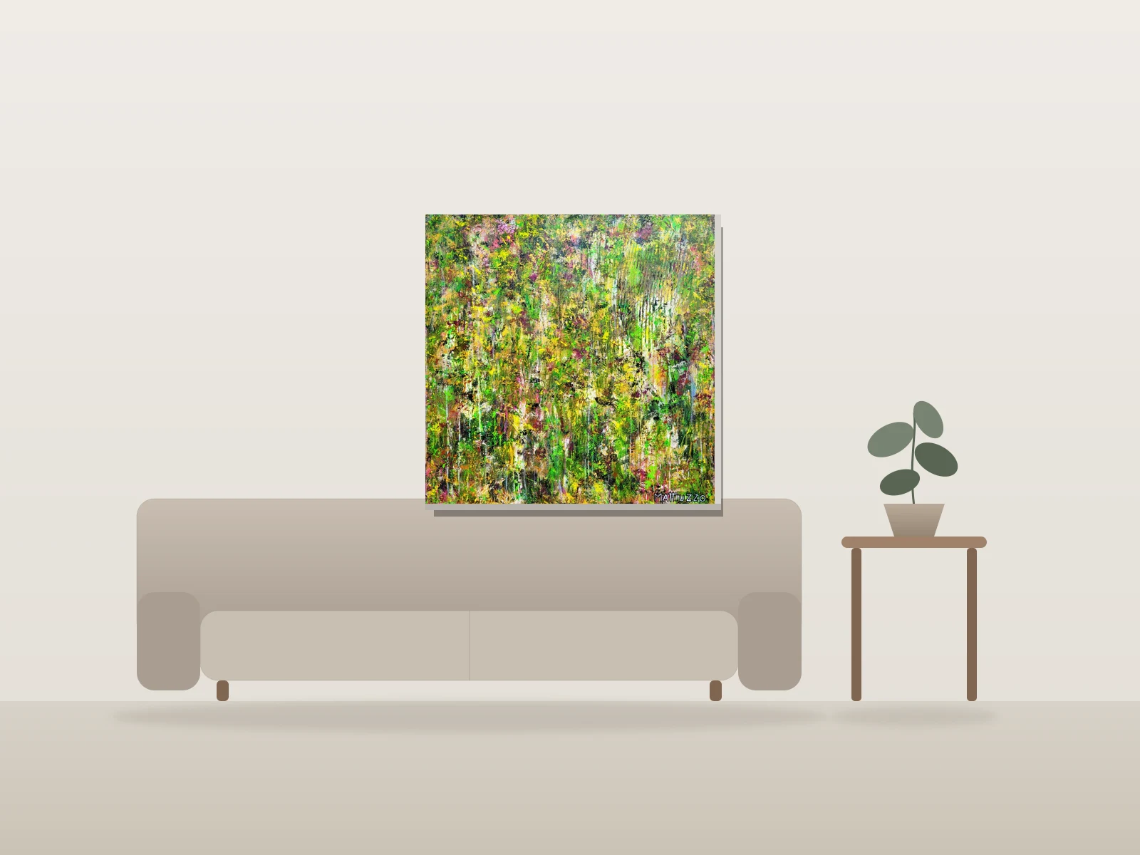 densité by Mattiuzzo shown to scale in a room