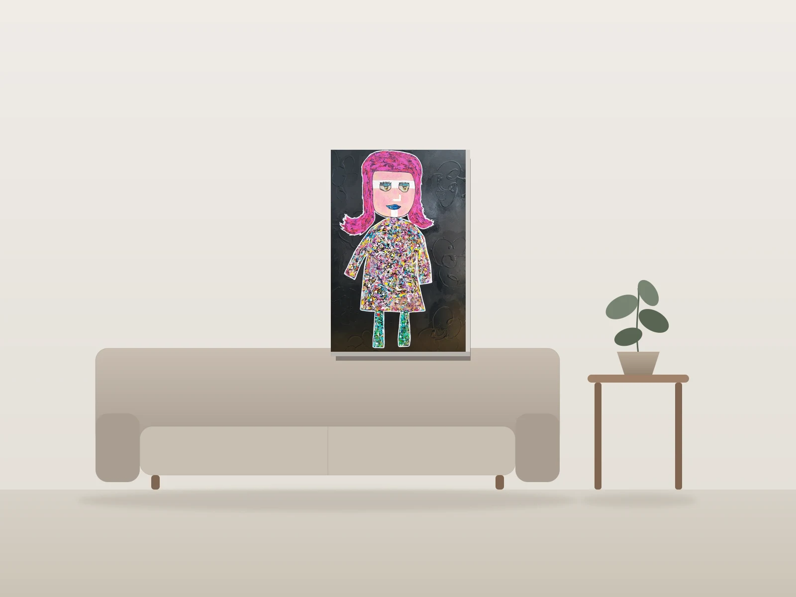 ZOEY by Mattiuzzo shown to scale in a room
