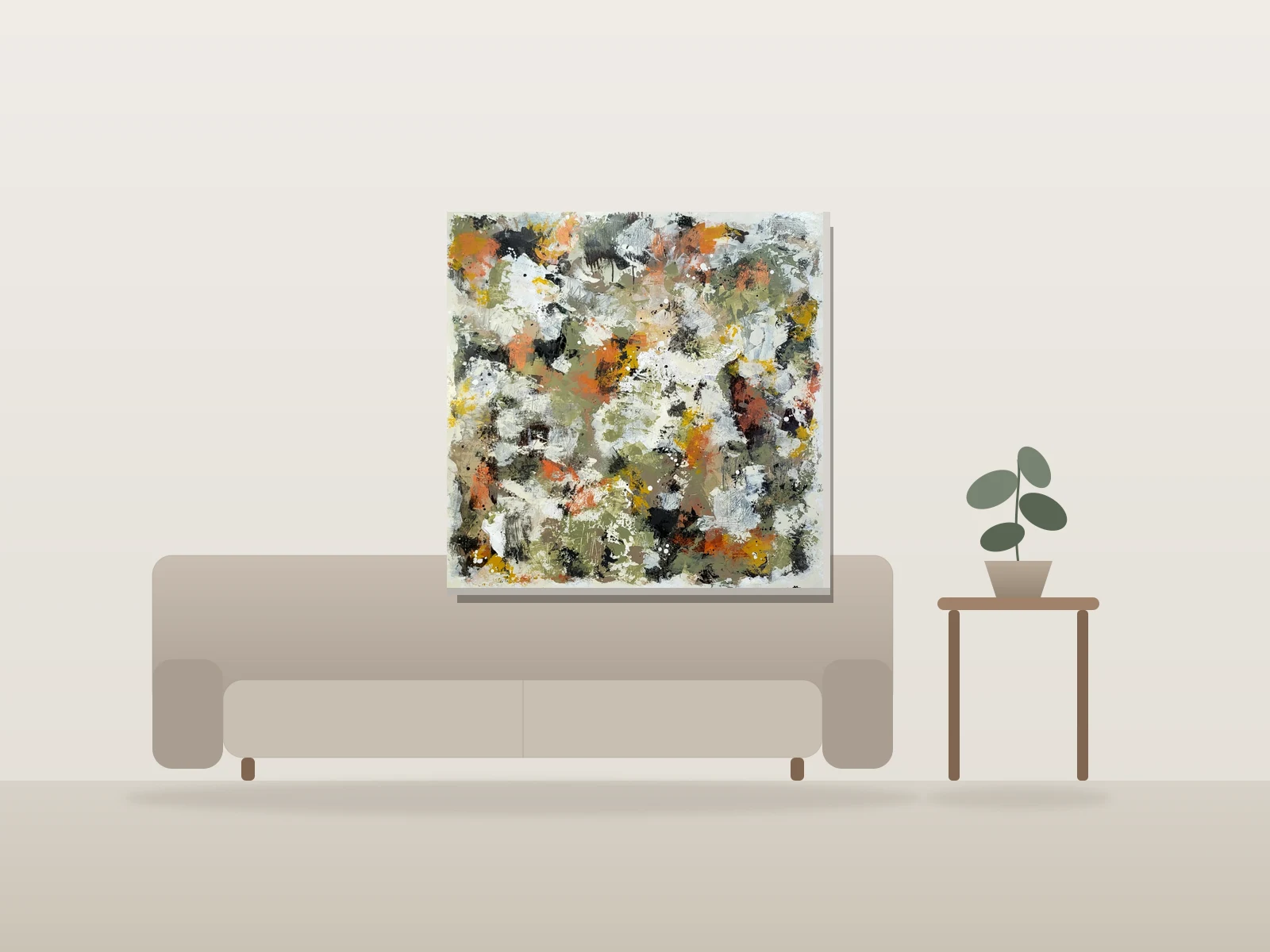 Rémanence by Mattiuzzo shown to scale in a room