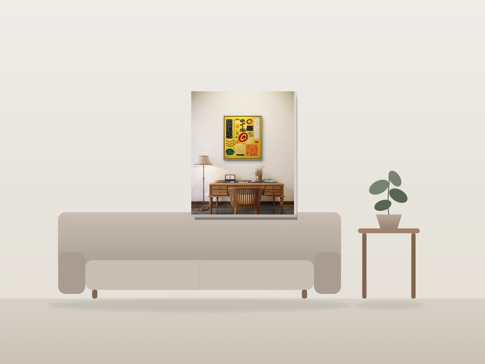 Première fois by Pascal Tanguay shown to scale in a room