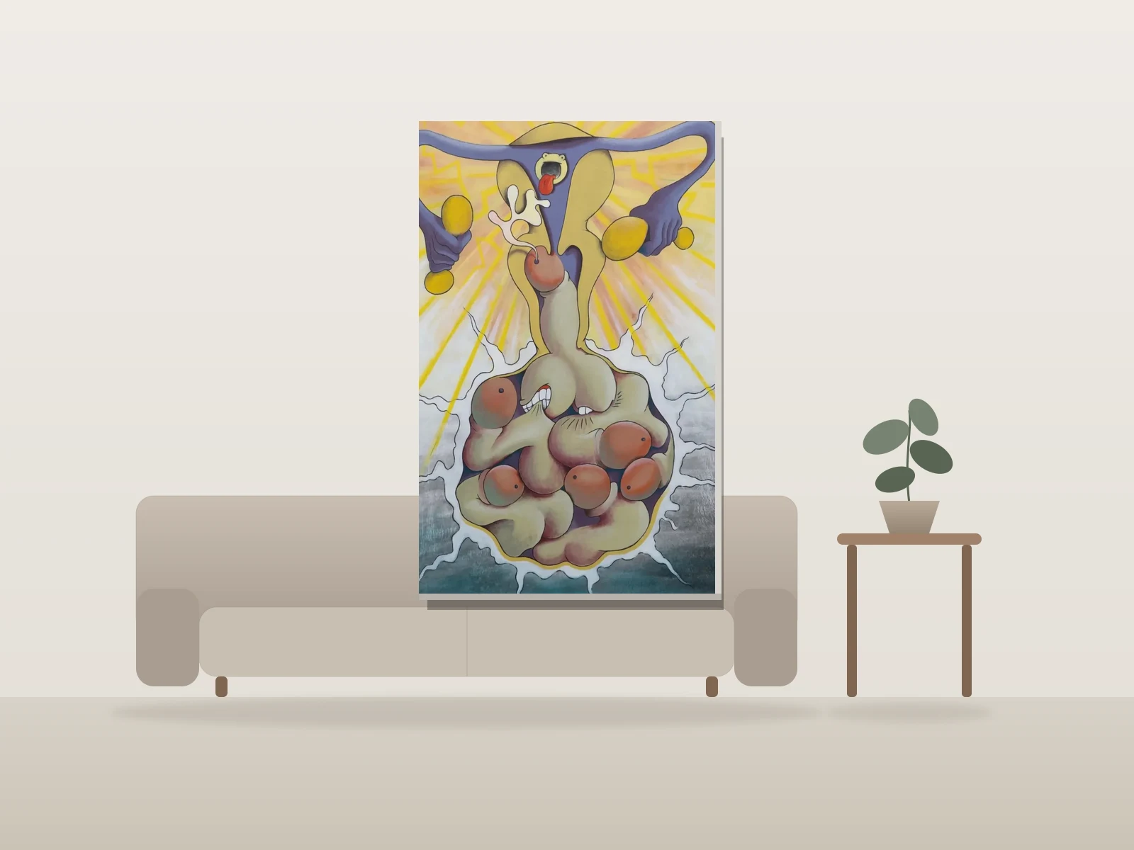 Cycle by Benoit Charra shown to scale in a room