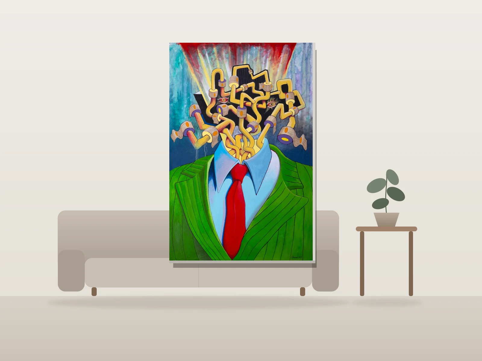 Fiat Nightmare by Benoit Charra shown to scale in a room