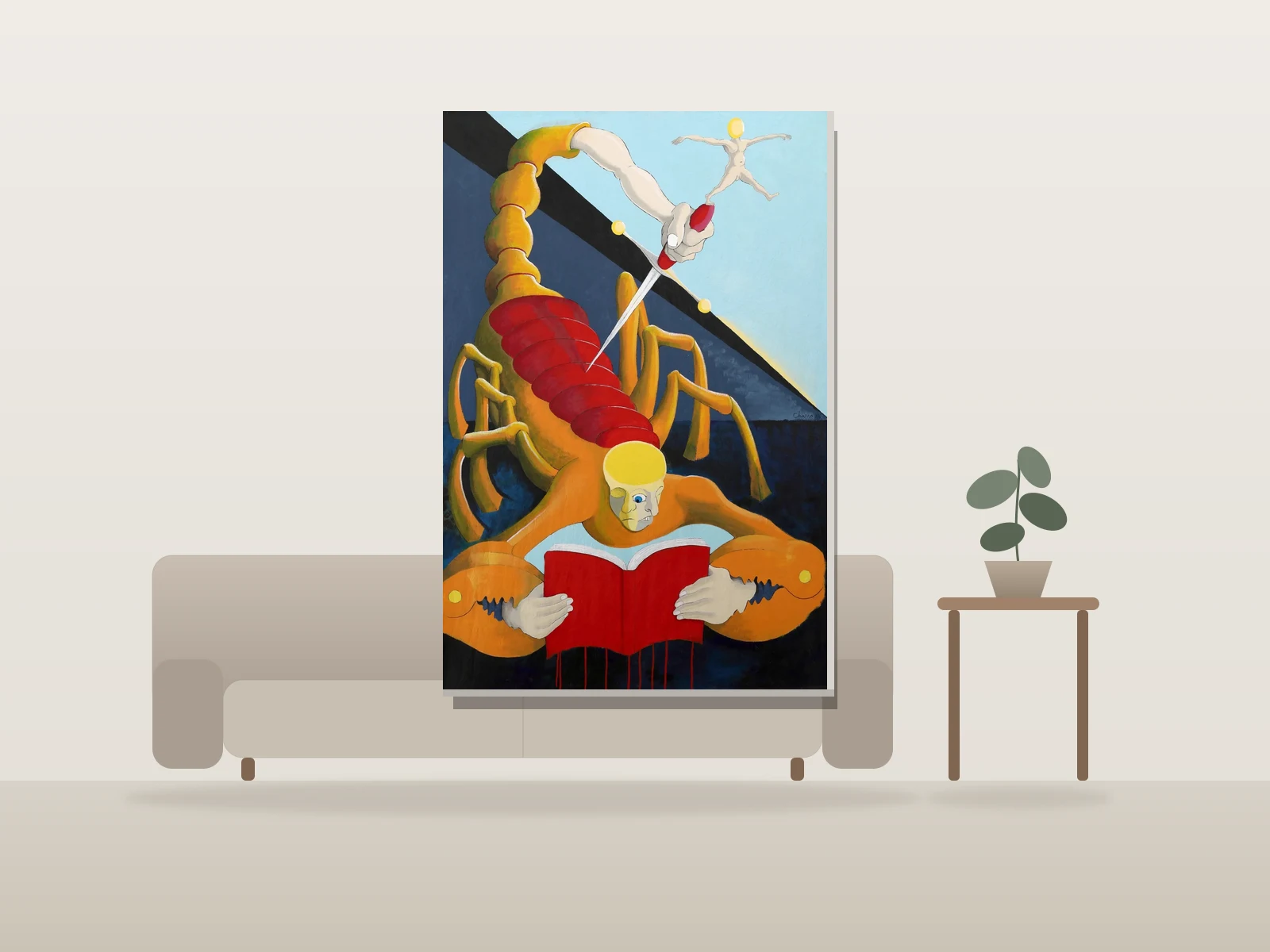 Part of My Nature by Benoit Charra shown to scale in a room