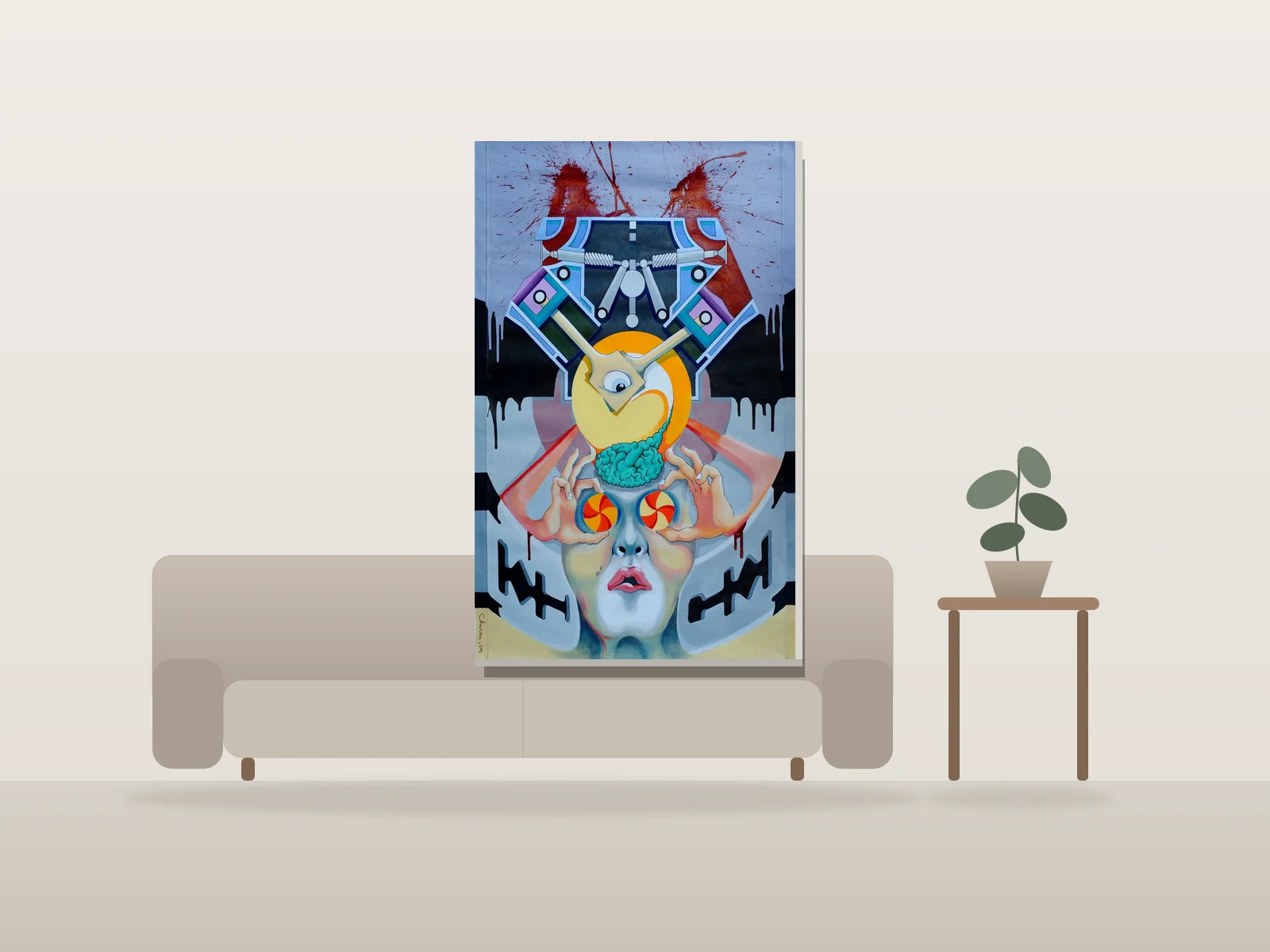 Soft Reality by Benoit Charra shown to scale in a room