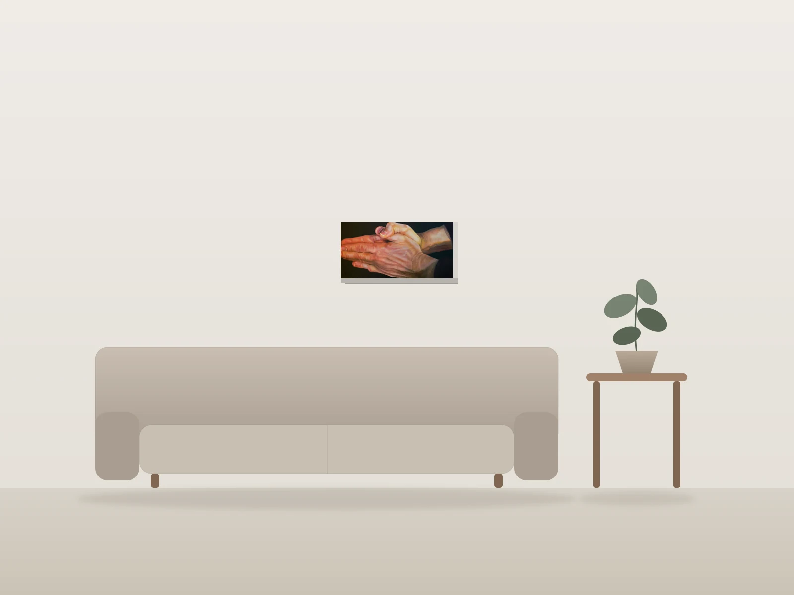 Sans parole by Manon Germain shown to scale in a room