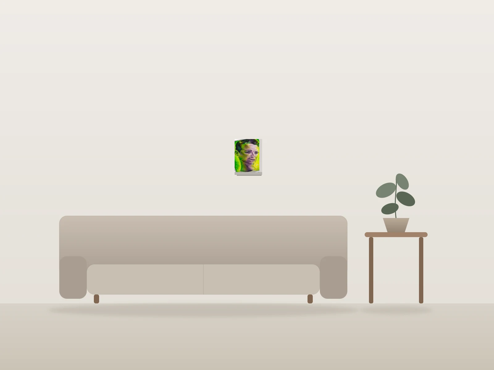 Jack by MoV Artiste shown to scale in a room