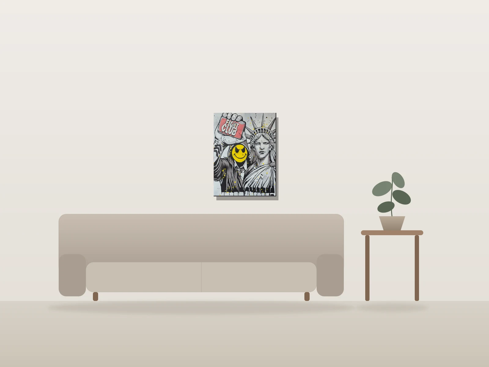 Fight Club by m42 shown to scale in a room