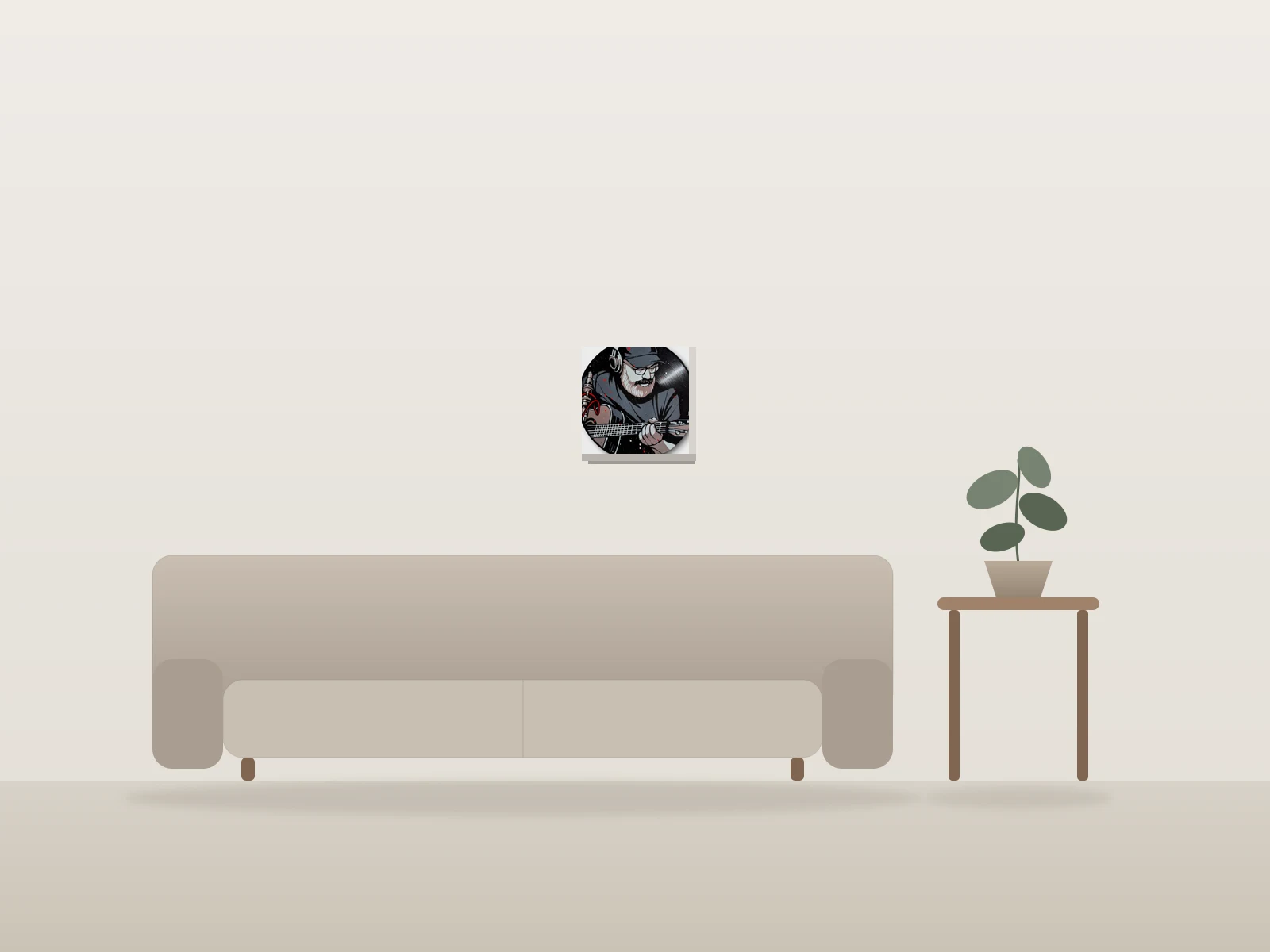 Puisqu'il faut JF Pauzé by m42 shown to scale in a room
