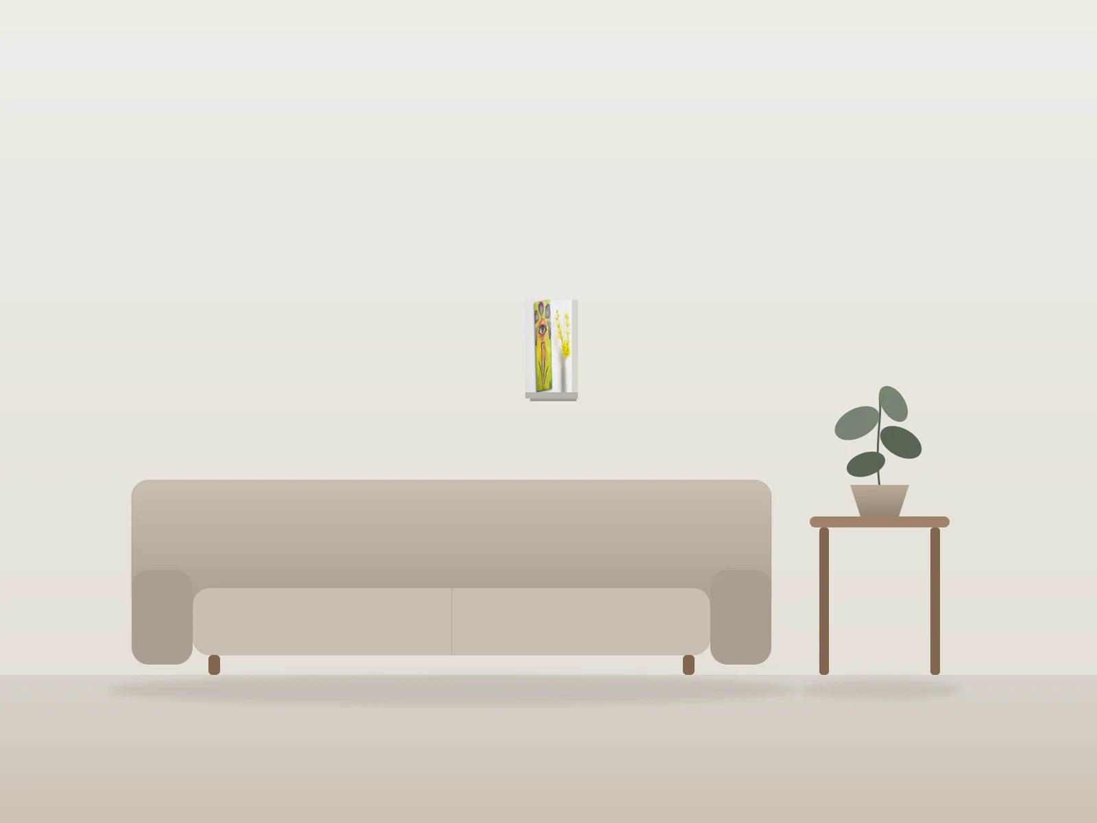 SoulFlower - Summer by Ricky Flamme shown to scale in a room