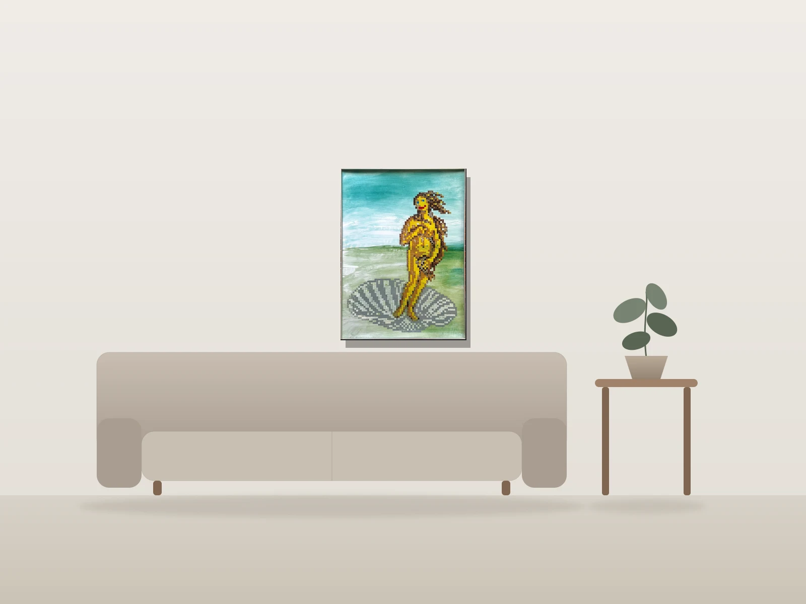 Vénus by OHOK Workshop shown to scale in a room