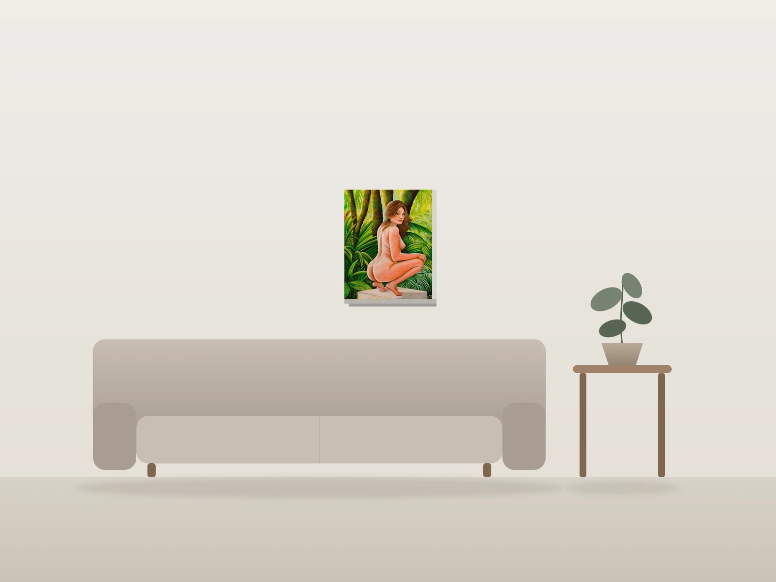 Le questionnement sur la serviette de bain by zeffino shown to scale in a room