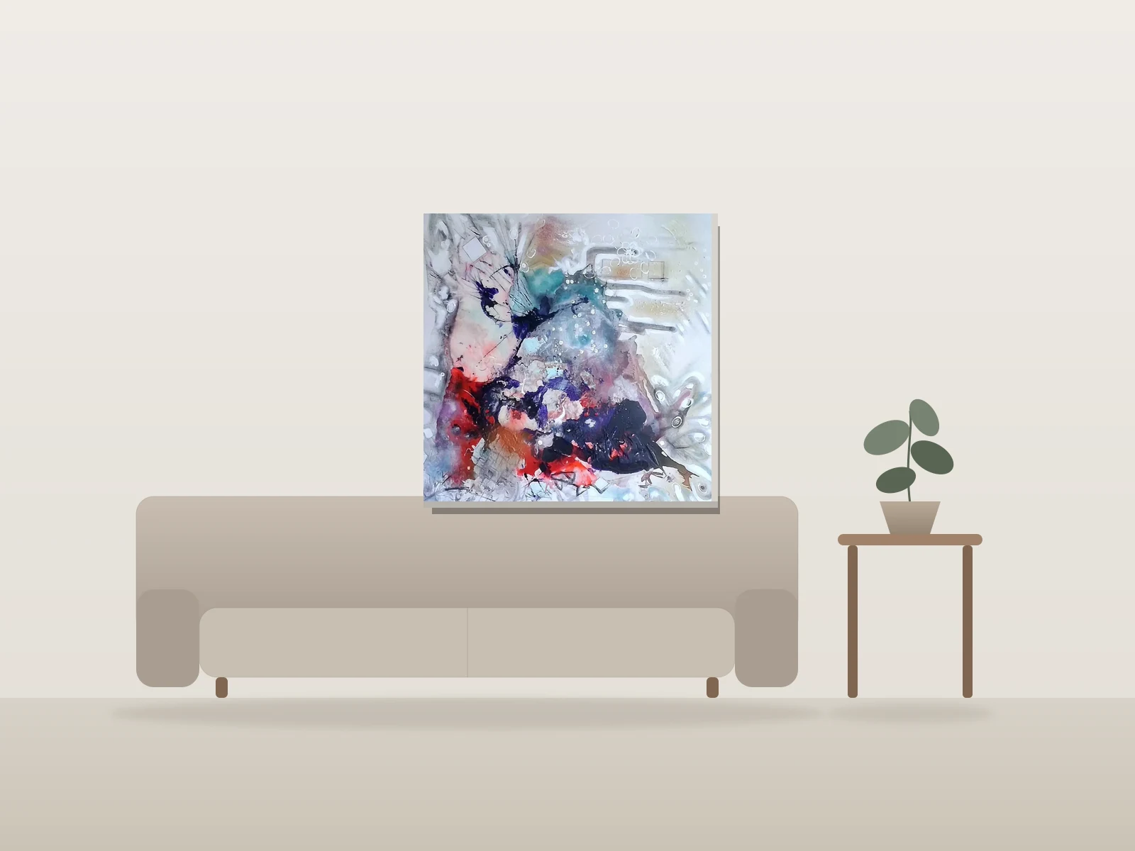 De Glace et de Sang by CCloutier shown to scale in a room