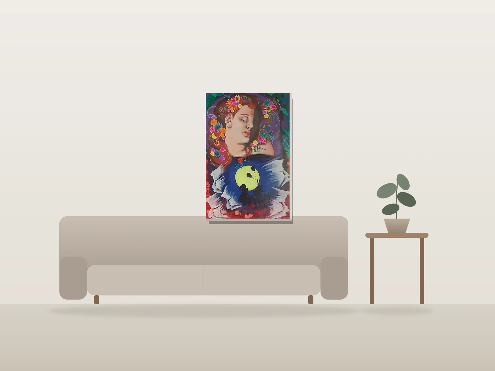 Enfant intérieur par Atica Colors présentée à l'échelle dans une pièce
