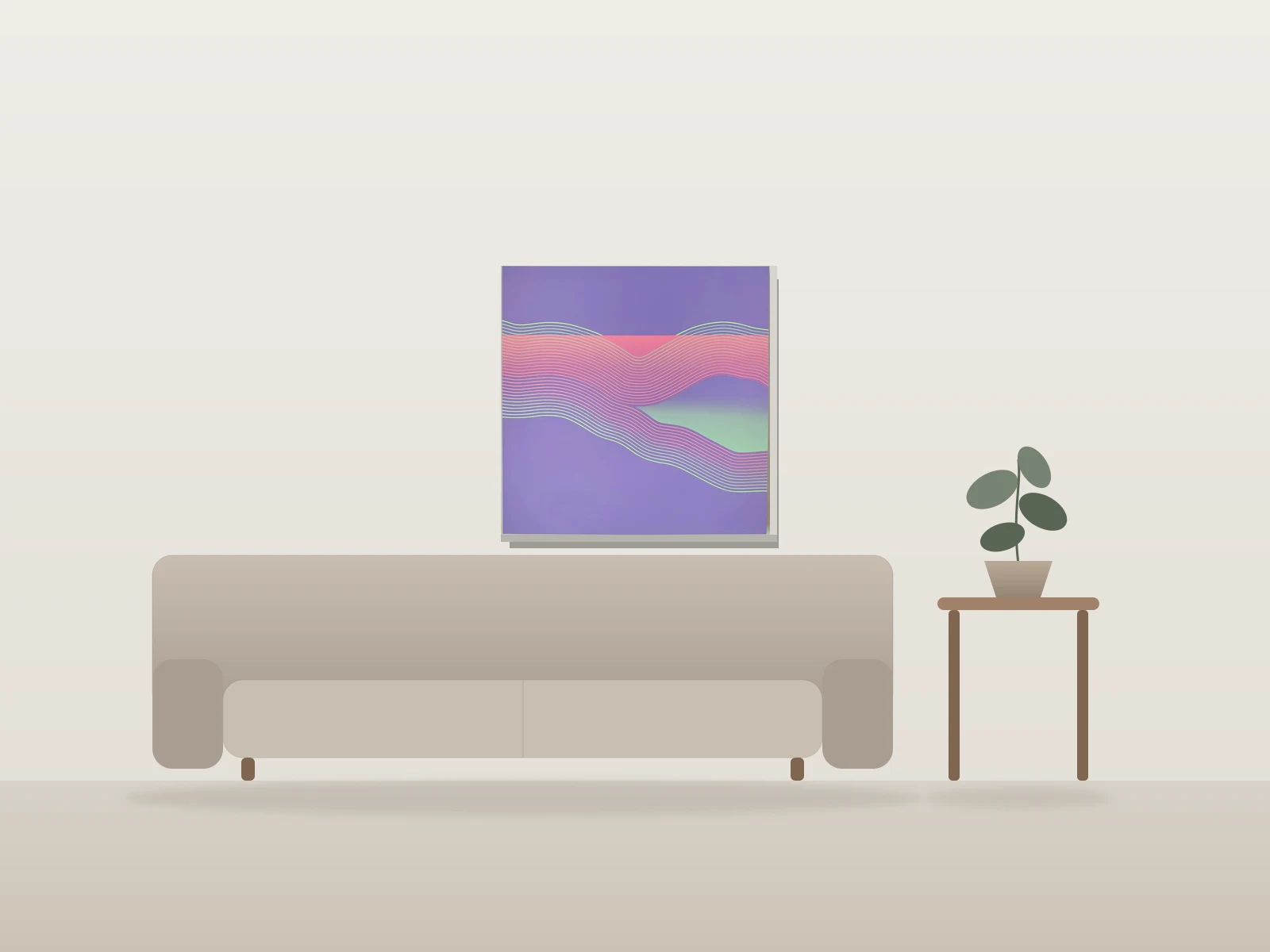 Emanation by MK Lavigne shown to scale in a room