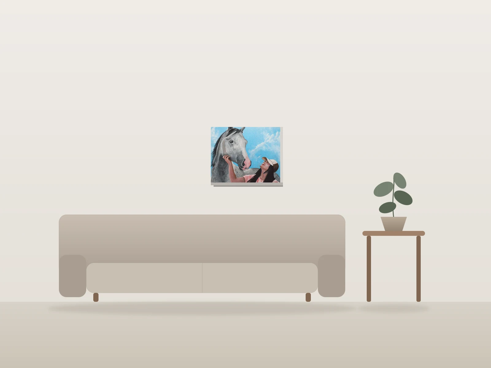Tu me donne des bons conseils by zeffino shown to scale in a room