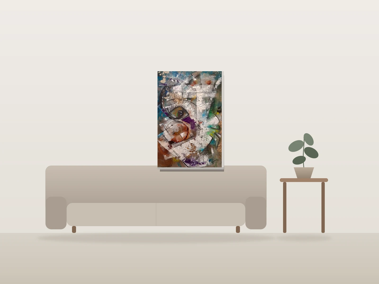 Miroir | Miroir by CCloutier shown to scale in a room