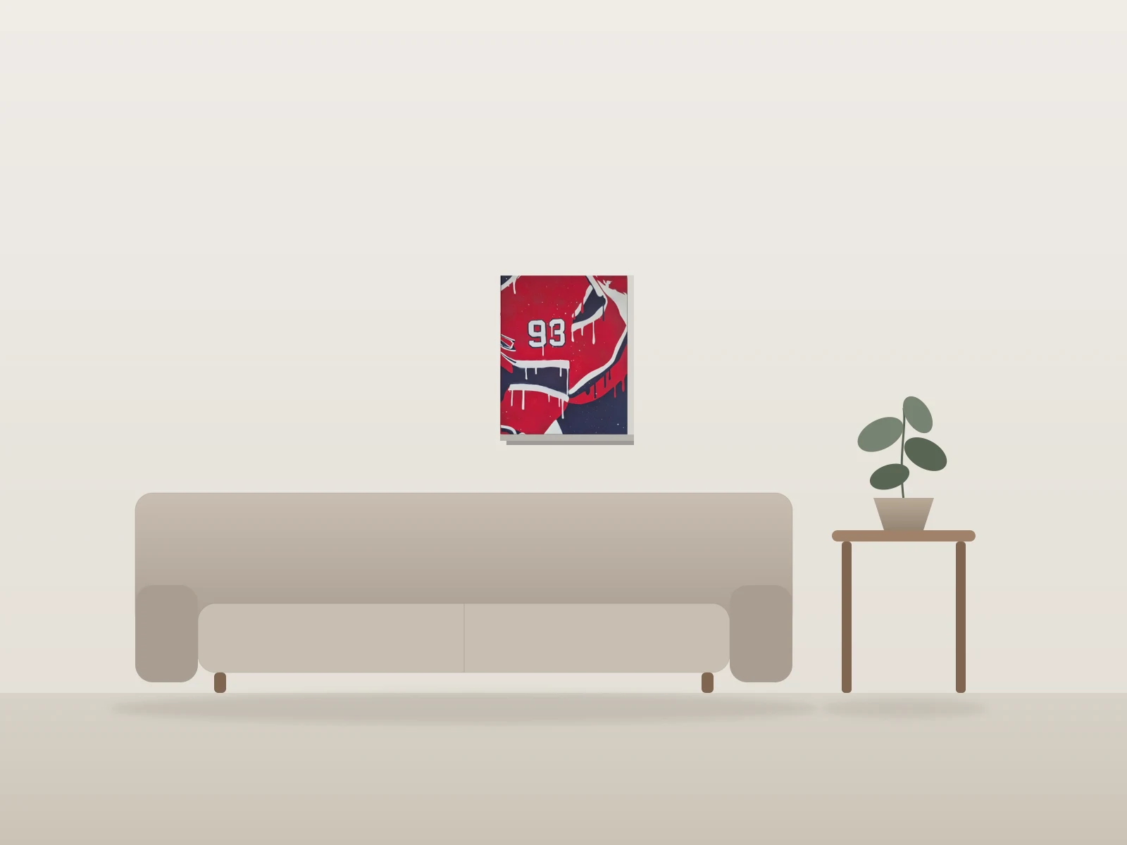 #93 by m42 shown to scale in a room