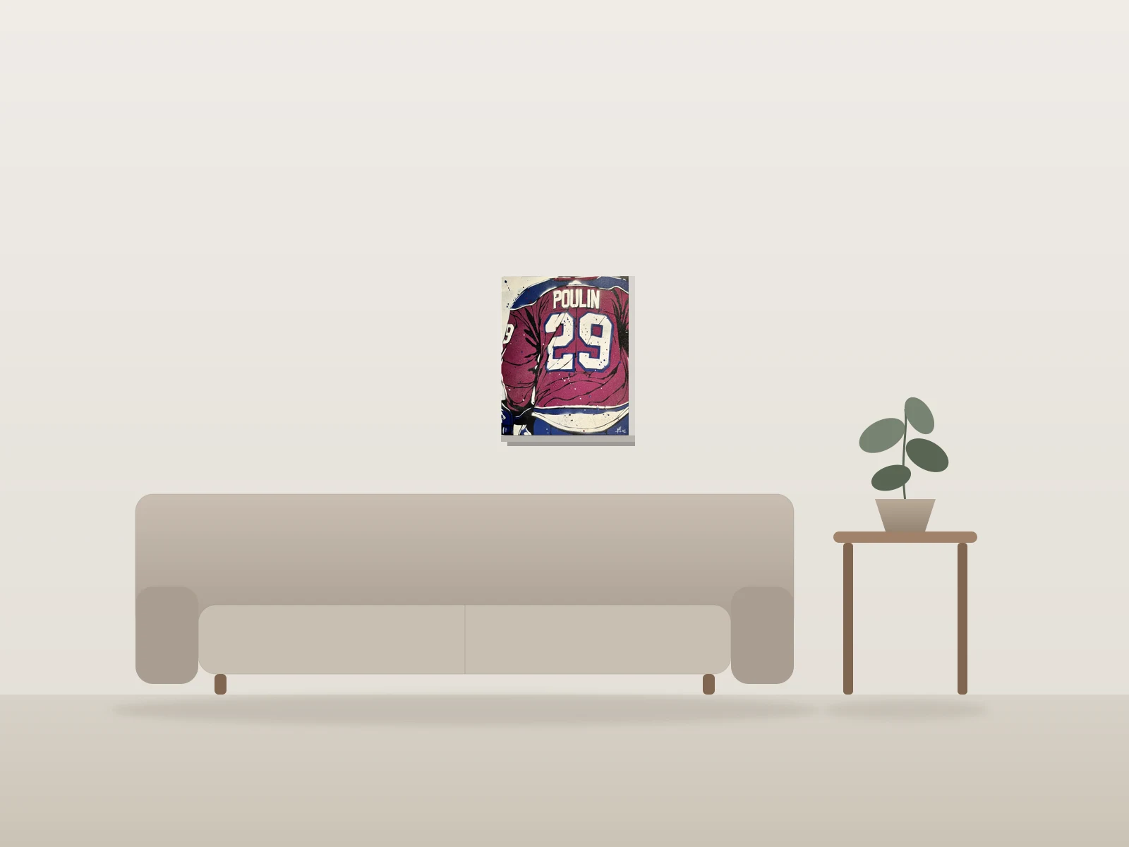 #29 by m42 shown to scale in a room