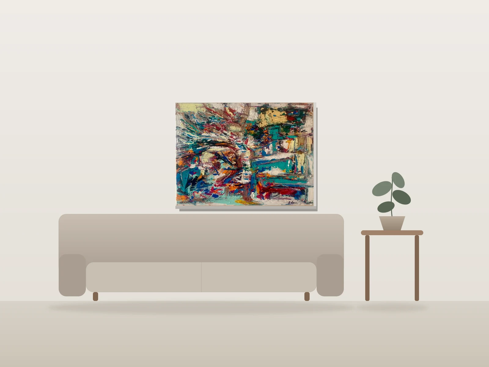 Phénix by Melen shown to scale in a room