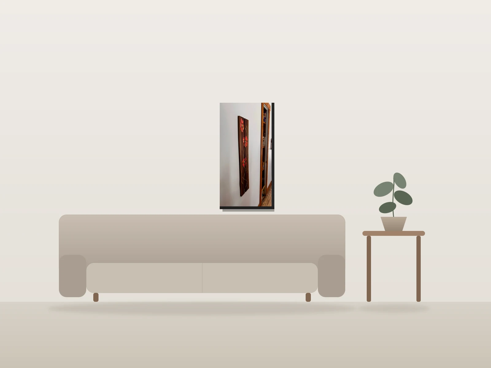 Cosmos by Ren shown to scale in a room