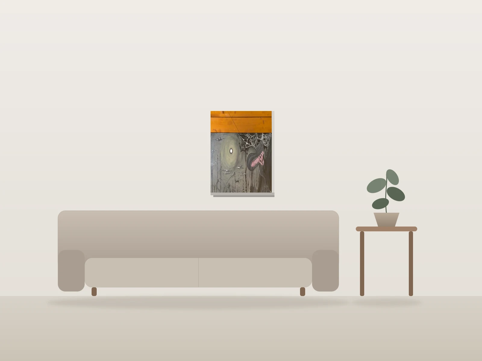 Invasion by Gaut shown to scale in a room