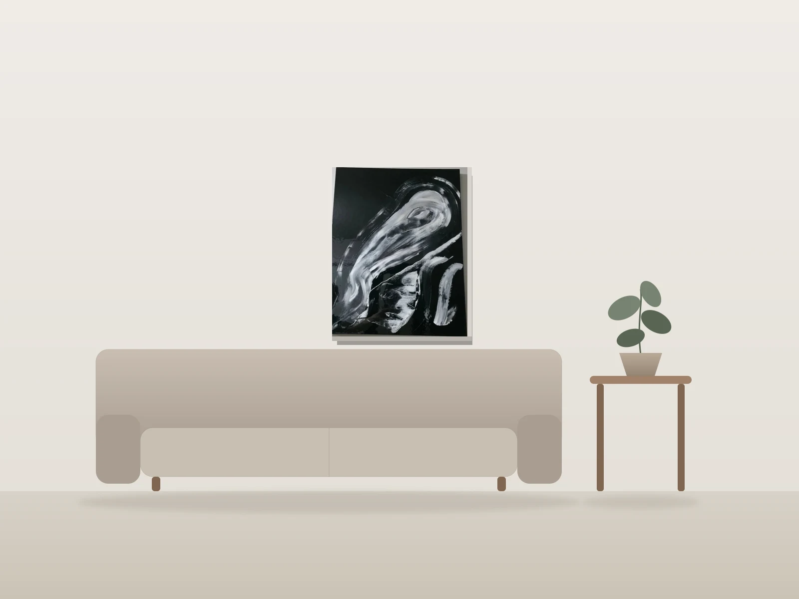 UNDERWORLD by OlilO shown to scale in a room