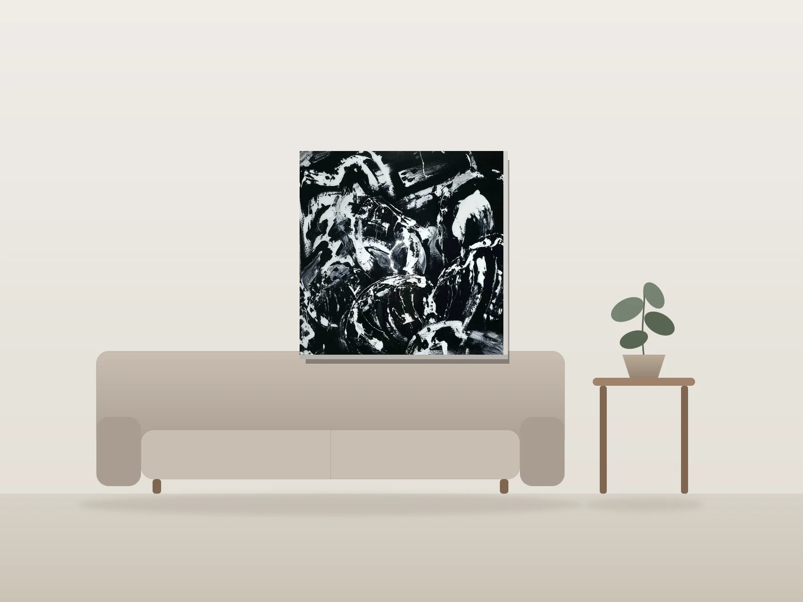 CATACOMBS by OlilO shown to scale in a room
